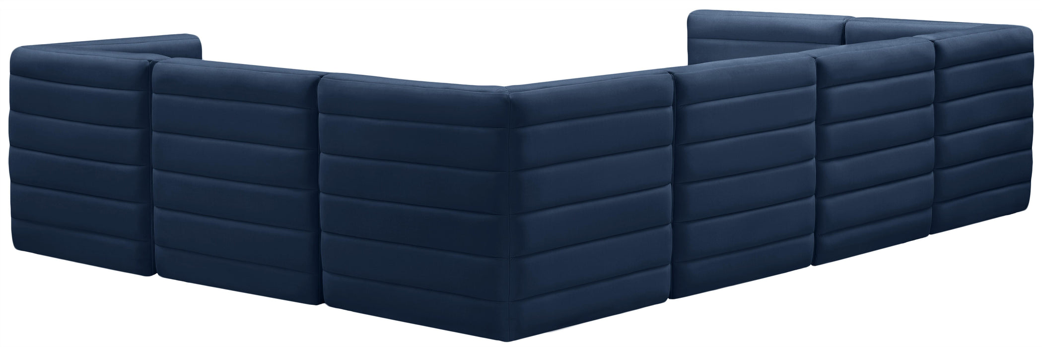 Quincy Navy Velvet Modular Sectional