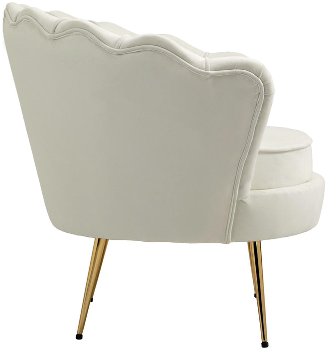 Gardenia Cream Velvet Chair