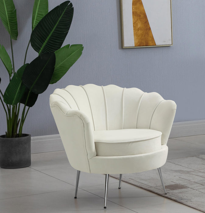 Gardenia Cream Velvet Chair