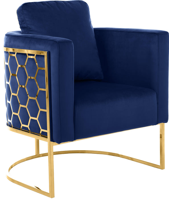 Casa Navy Velvet Chair