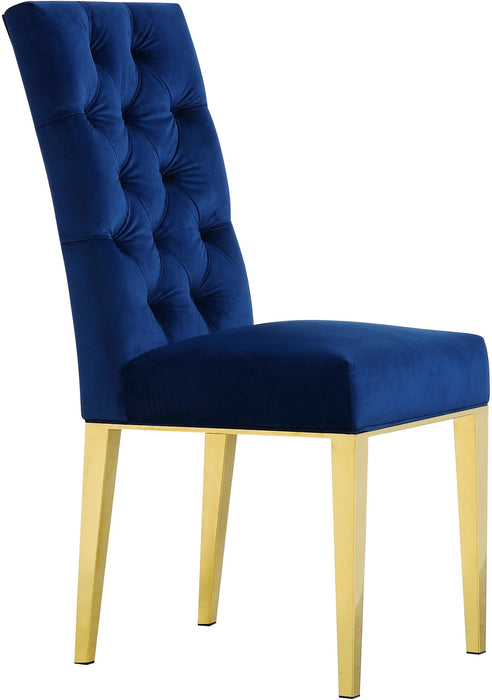 Capri Navy Velvet Dining Chair