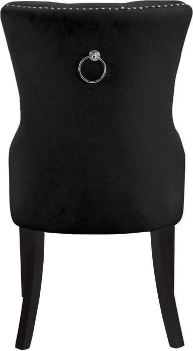 Nikki Black Velvet Dining Chair