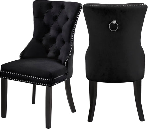 Nikki Black Velvet Dining Chair image