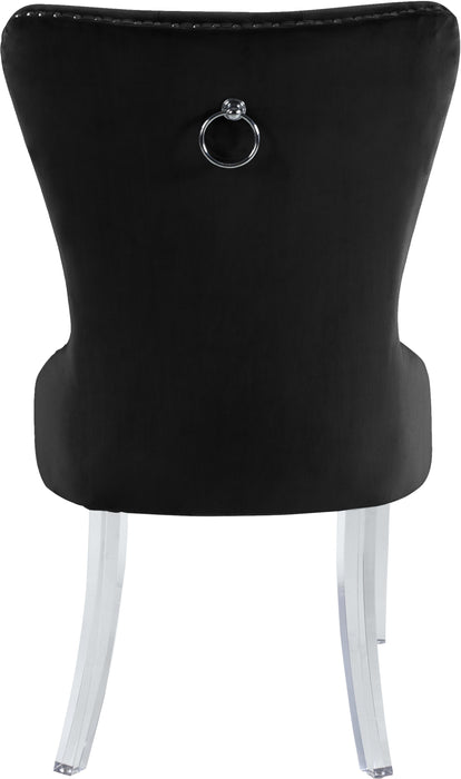 Miley Black Velvet Dining Chair