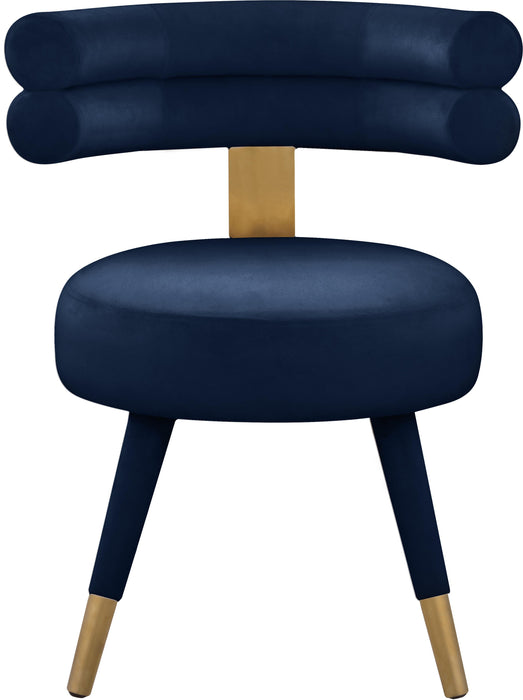 Fitzroy Navy Velvet Dining Chair