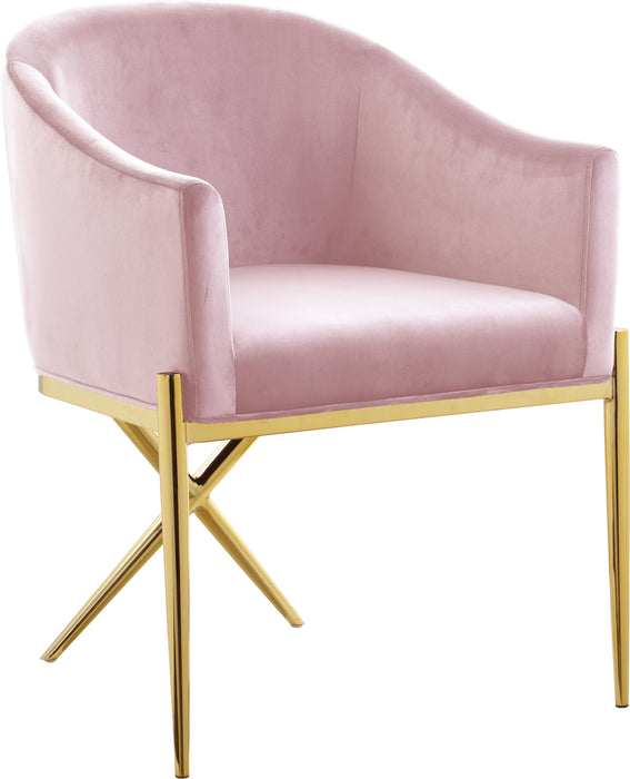 Xavier Pink Velvet Dining Chair