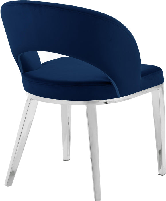 Roberto Navy Velvet Dining Chair