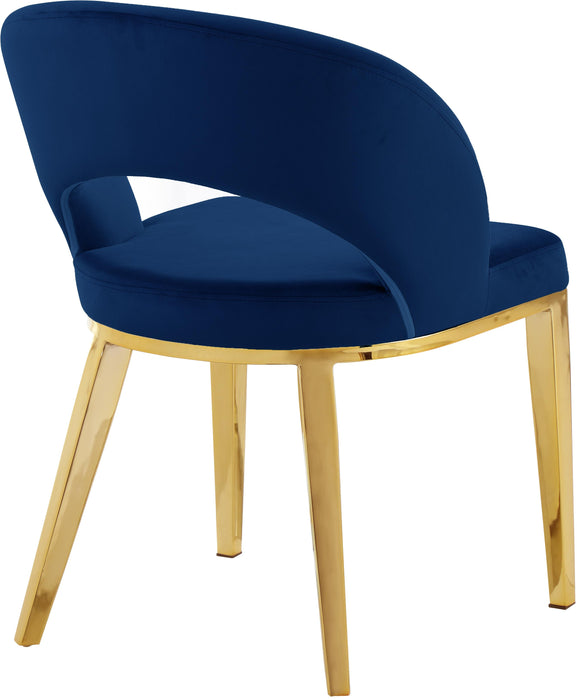 Roberto Navy Velvet Dining Chair