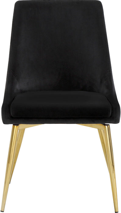 Karina Black Velvet Dining Chair