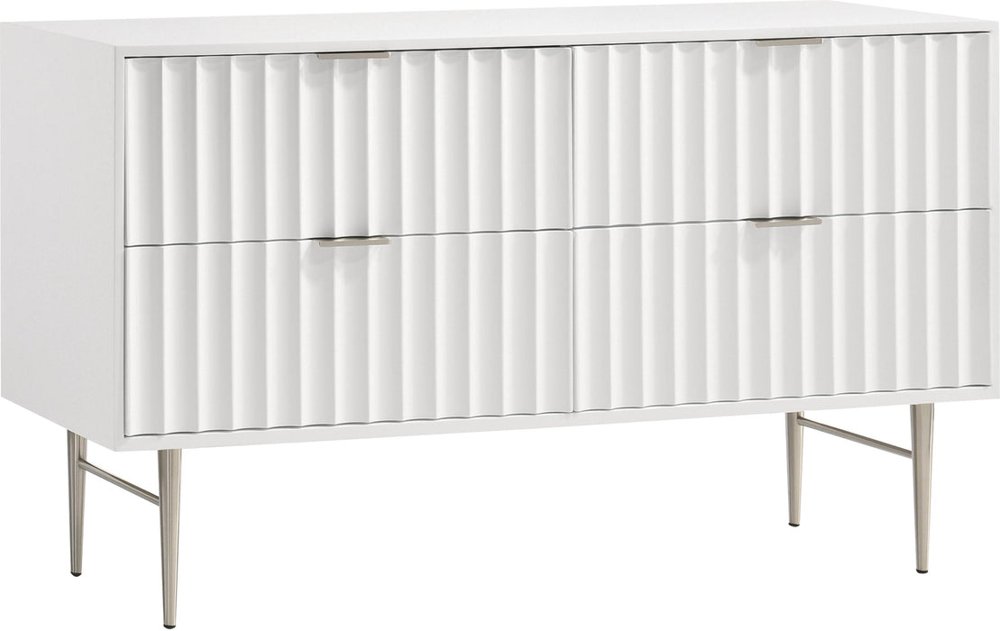 Modernist White Gloss Dresser