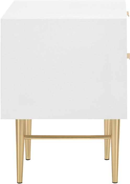 Modernist White Gloss Night Stand