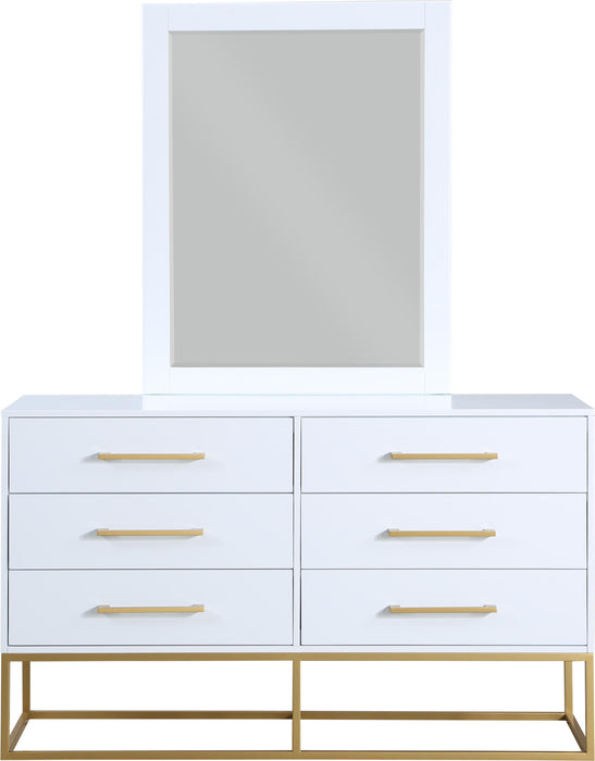 Maxine White / Gold Dresser