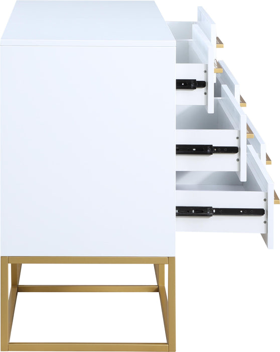 Maxine White / Gold Dresser