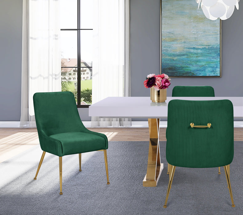 Ace Green Velvet Dining Chair