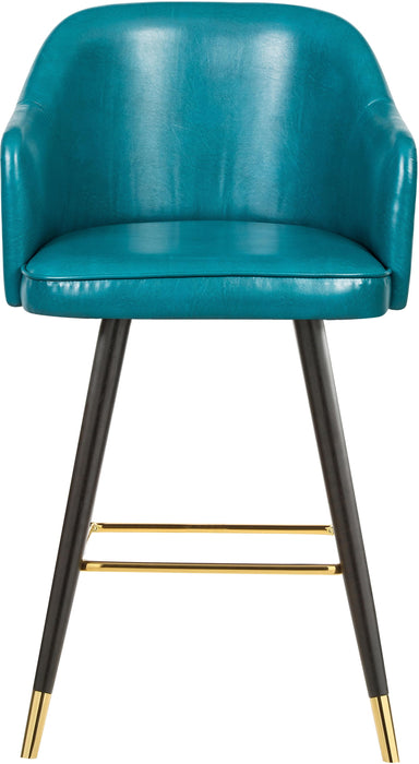 Barbosa Blue Faux Leather Counter/Bar Stool