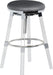 Venus Grey Faux Leather Adjustable Stool image