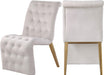 Curve Cream Velvet Dining Chair image