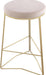 Tres Cream Velvet Counter Stool image