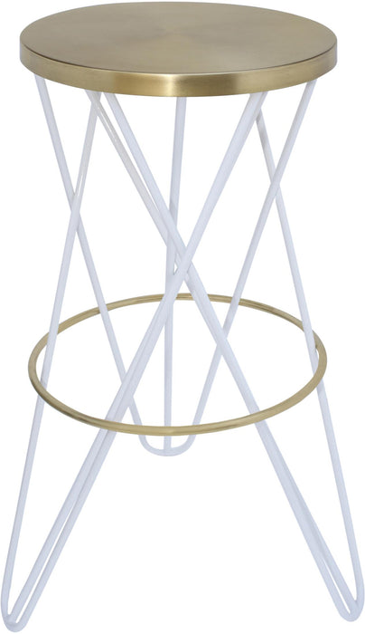 Mercury White / Gold Bar Stool image