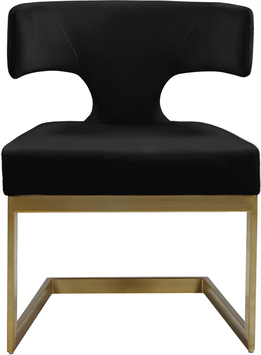 Alexandra Black Velvet Dining Chair