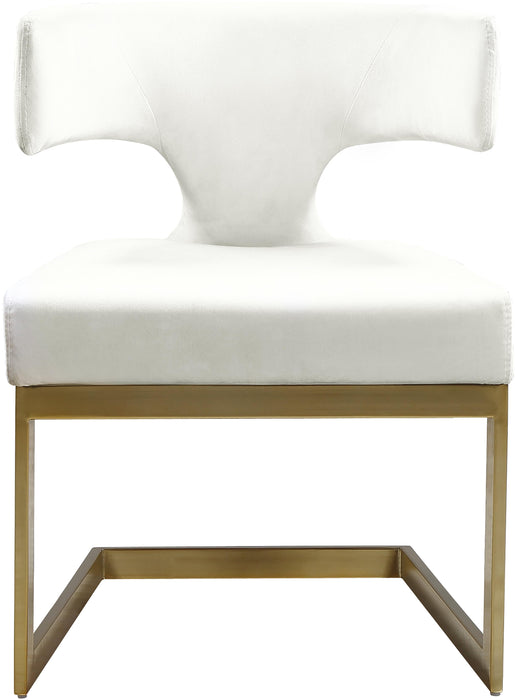 Alexandra Cream Velvet Dining Chair