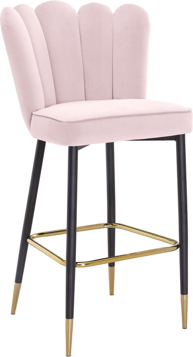 Lily Pink Velvet Stool