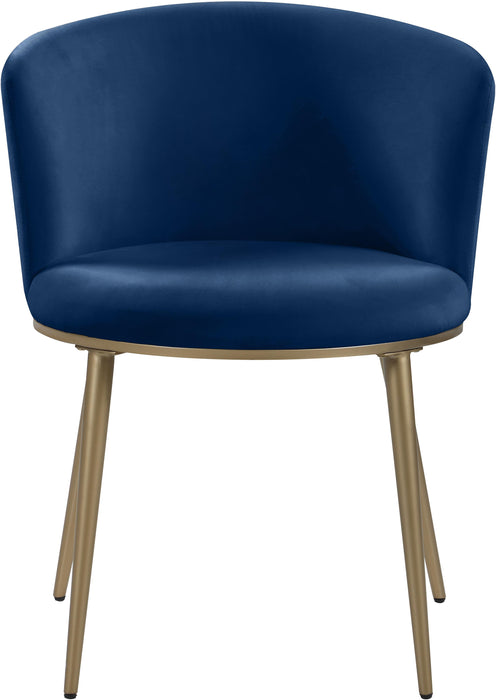 Skylar Navy Velvet Dining Chair