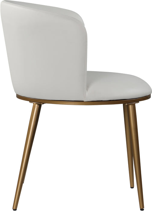 Skylar White Faux Leather Dining Chair