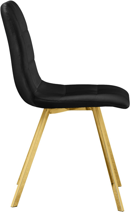 Annie Black Velvet Dining Chair