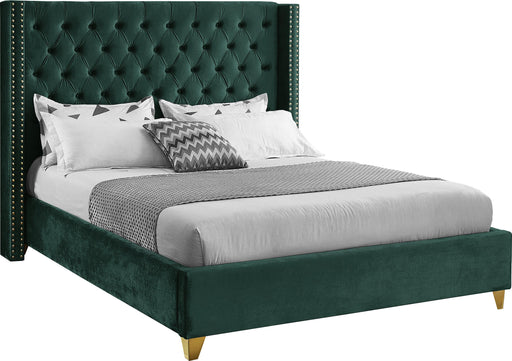 Barolo Green Velvet King Bed image