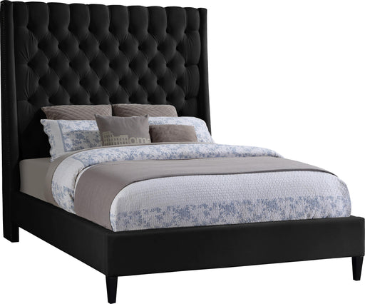 Fritz Black Velvet King Bed image