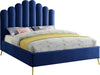 Lily Navy Velvet King Bed image