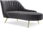 Margo Grey Velvet Chaise image